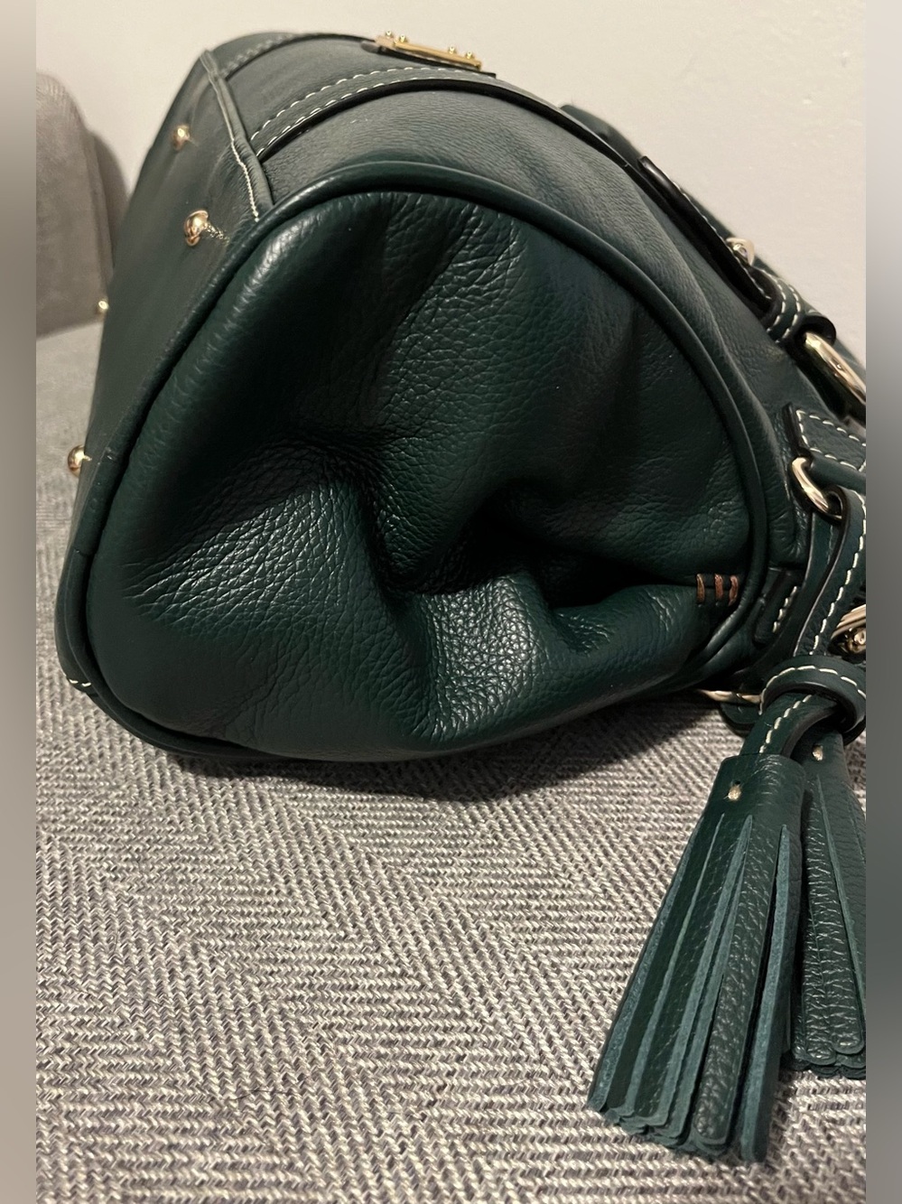 Dooney & Bourke Sorrento 30 satchel Ivy with pocket - Picture 13 of 16